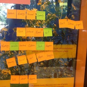 Post-it poetry